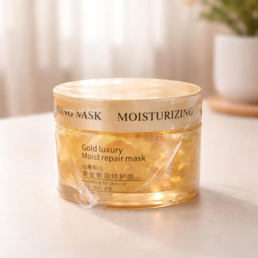 Korėjietiška auksinė prabangi veido kaukė