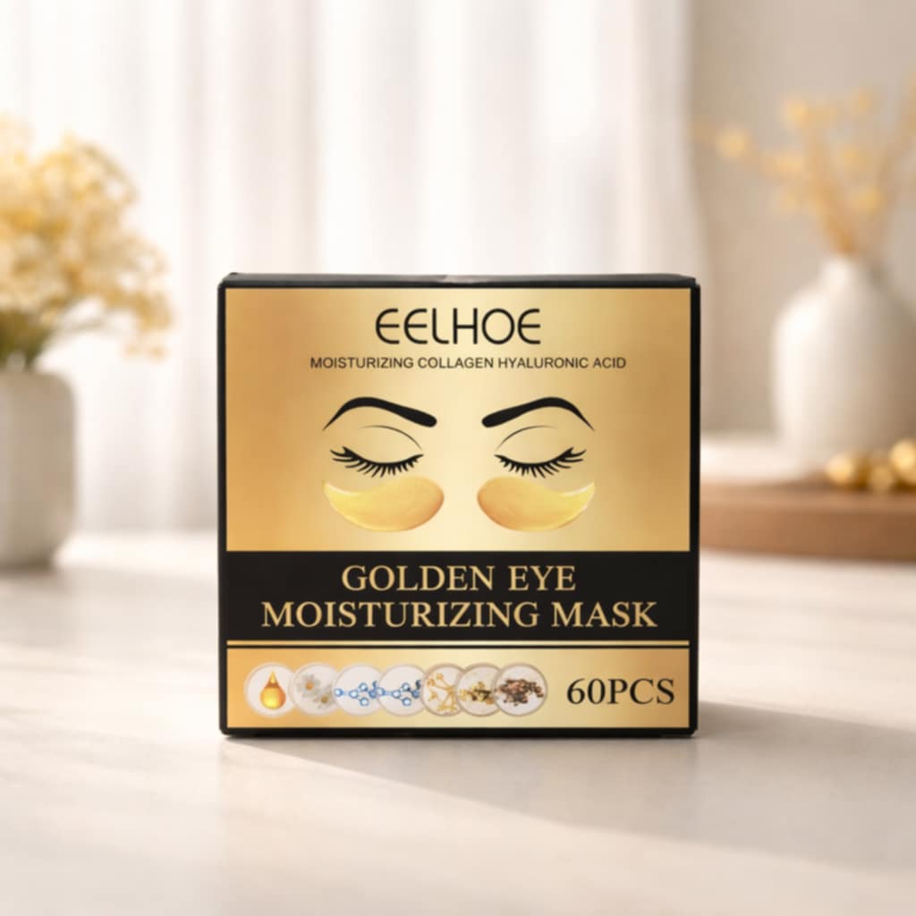 Drėkinamoji auksinė paakių kaukė 60vnt