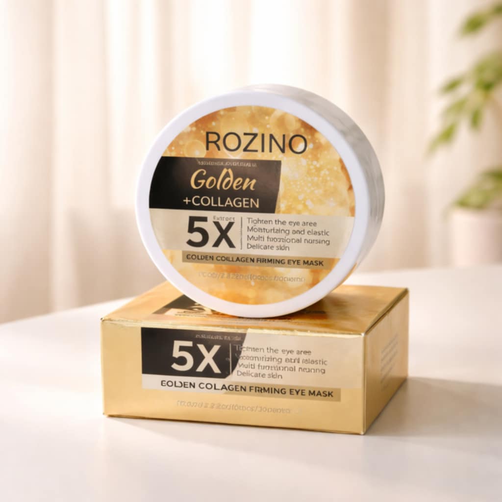 Auksinio kolageno stangrinanti paakių kaukė