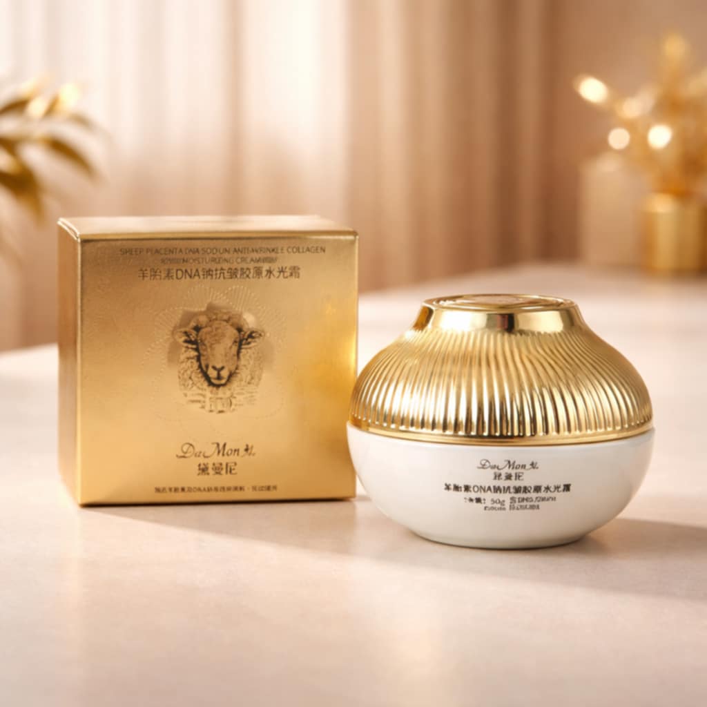 Korėjos prabangi veido kaukė su avies placenta ir natrio kolagenu