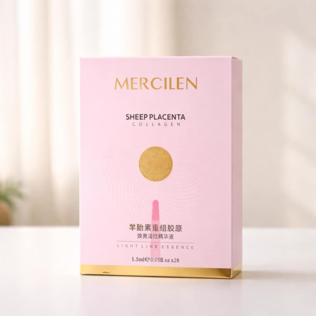 Veido serumas su kolagenu ir avių placentos ekstraktu 28vnt