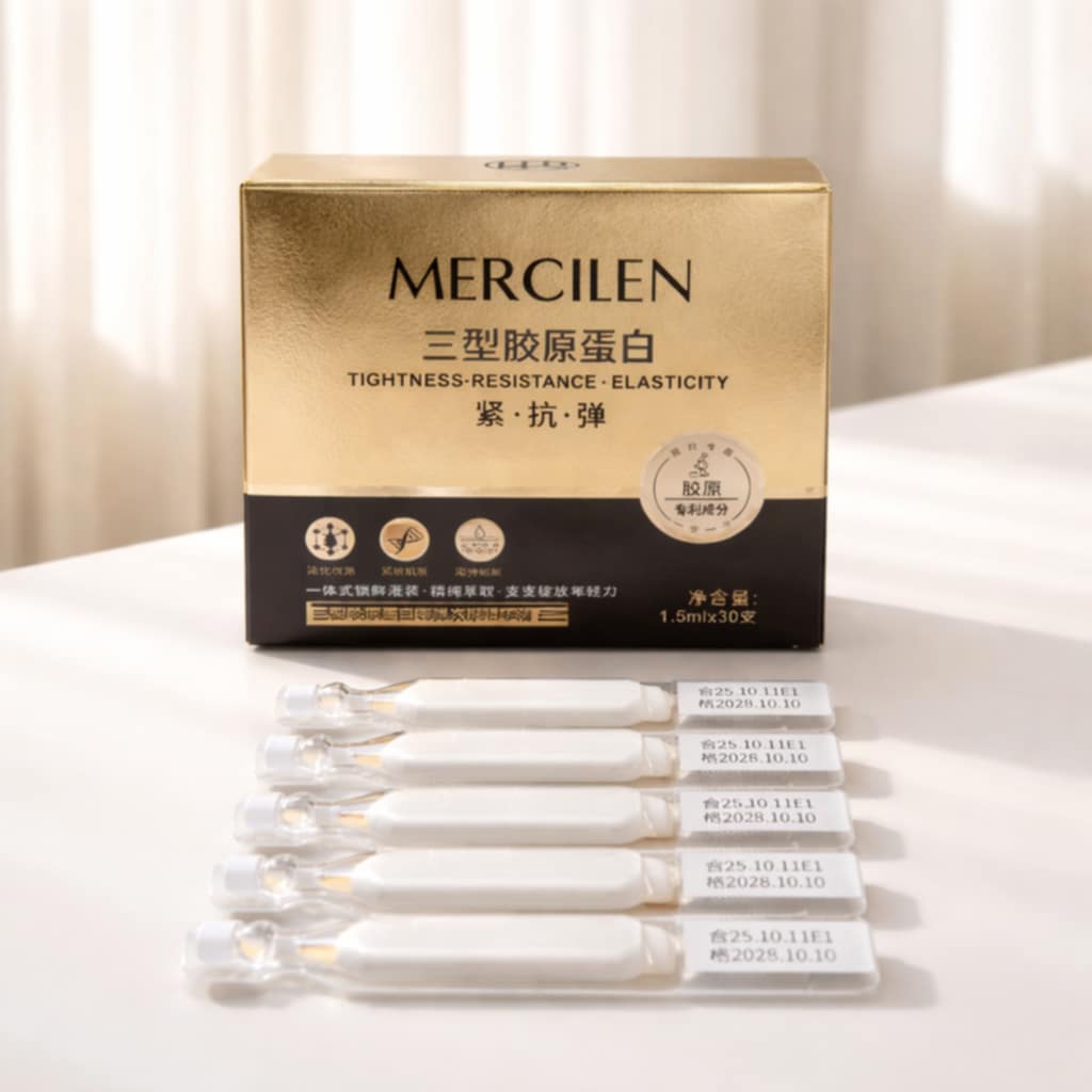 korėjietiškas veido serumas su kolagenu 30vnt